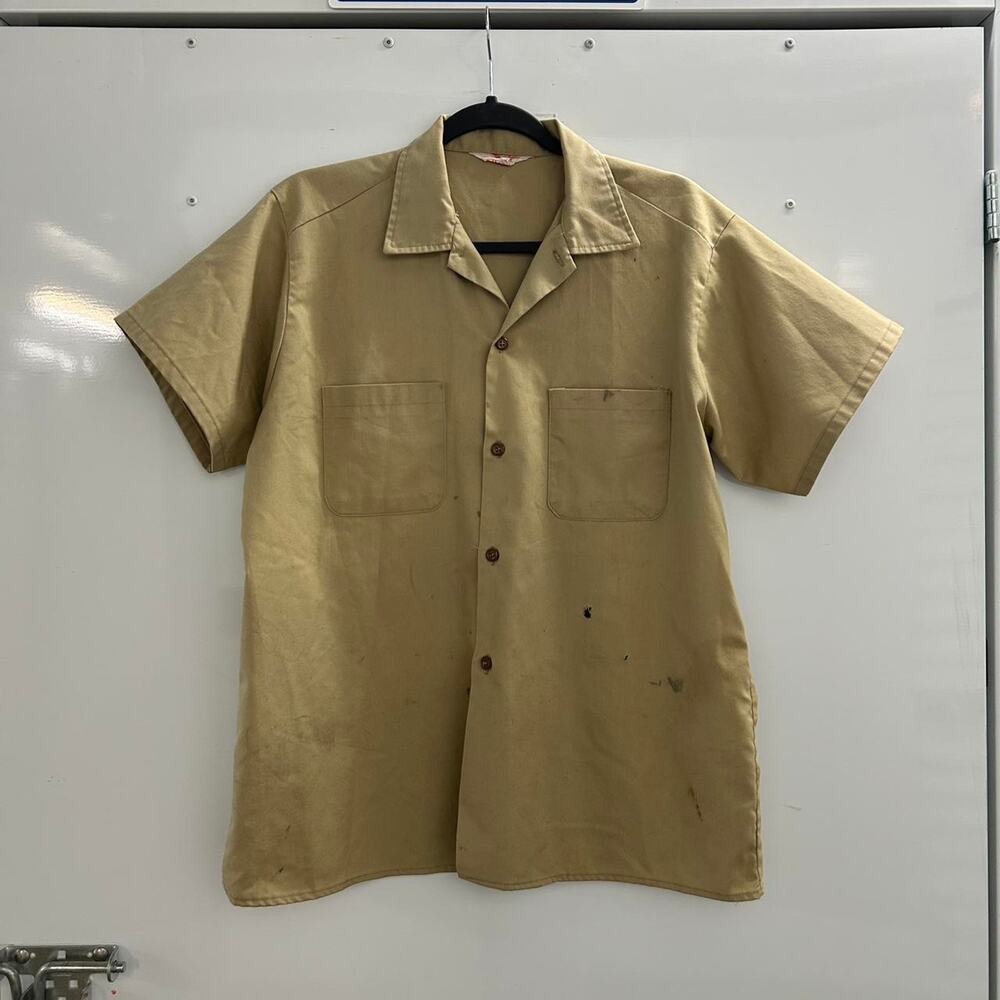 VTG 50s/60s King Kole Tan cotton button-up shirt